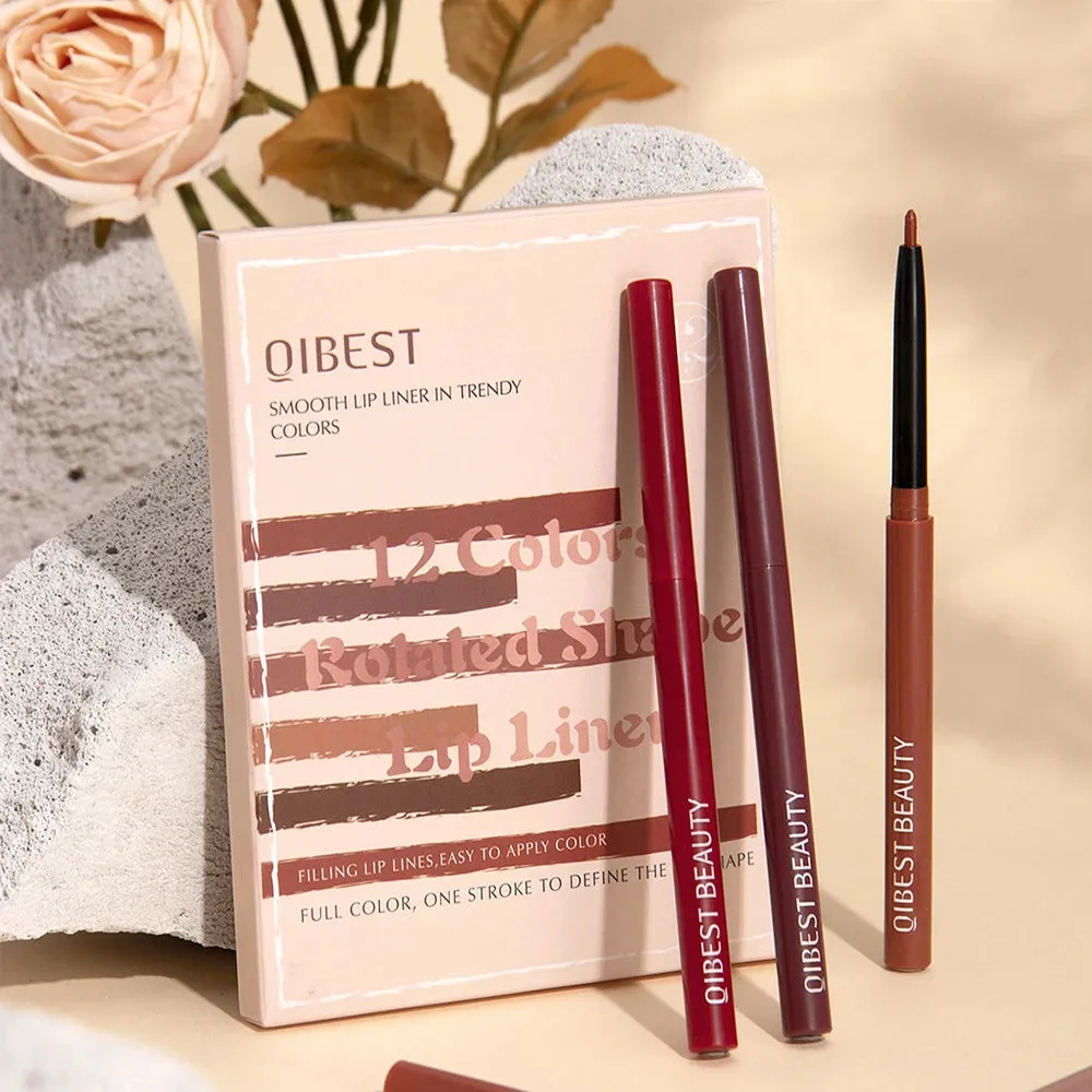 12-Piece Waterproof Lip Liner Set