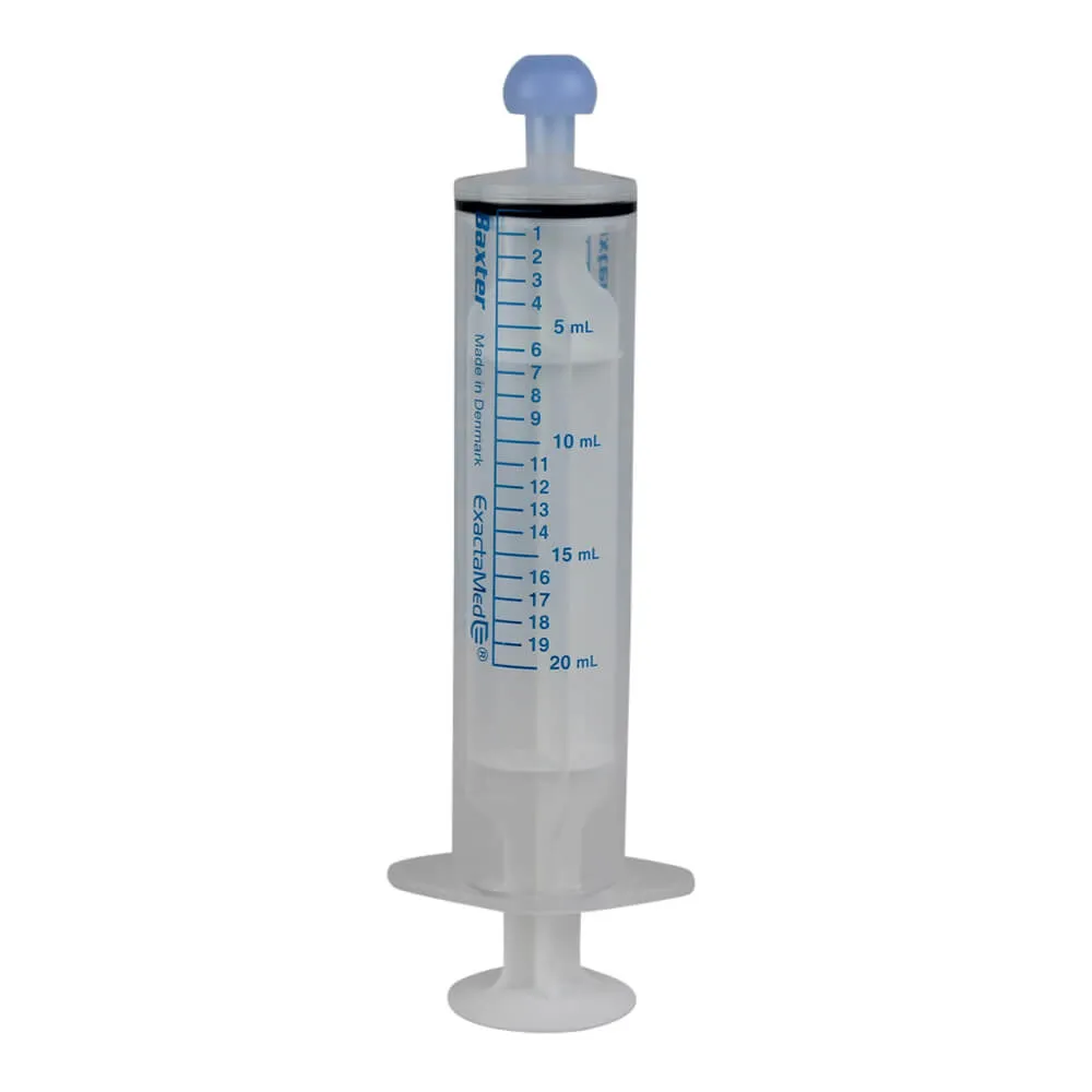 Baxter Oral Syringe, 20 cc, O-Ring, Clear