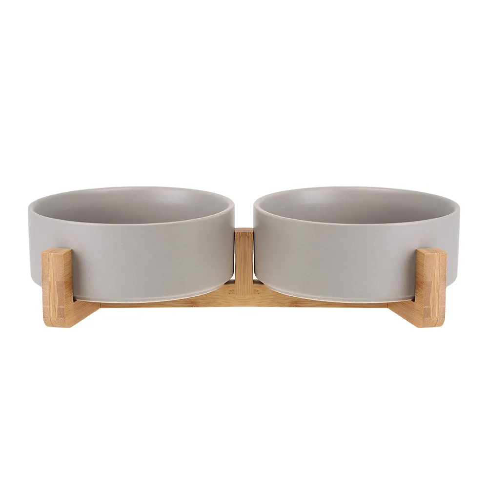 Cat Bowl Double Bowl Ceramic Dog Bowl Cat Food Bowl Pet Food Bowl