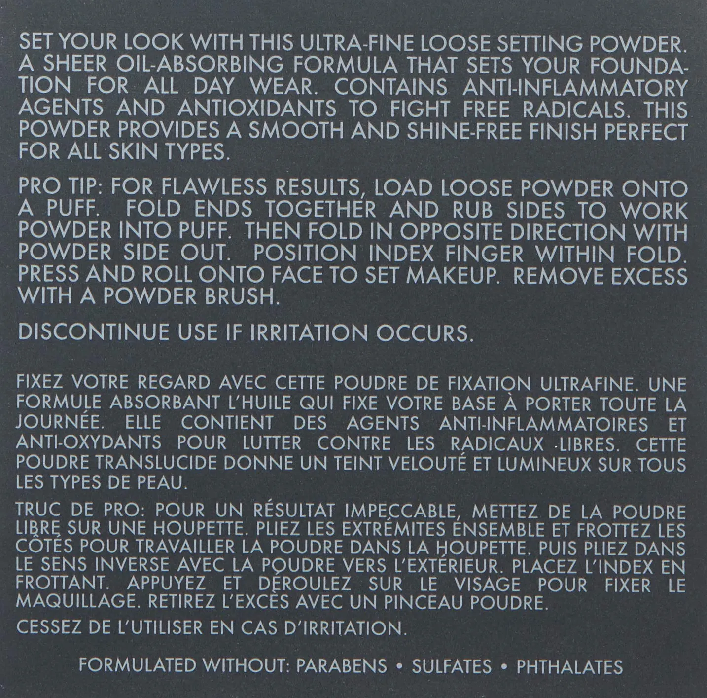CINEMA SECRETS Pro Cosmetics Ultralucent Loose Setting Powder, Soft Light
