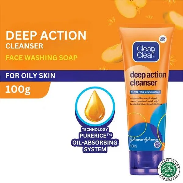 Clean & Clear Deep Action Cleanser Oil Free 100ml