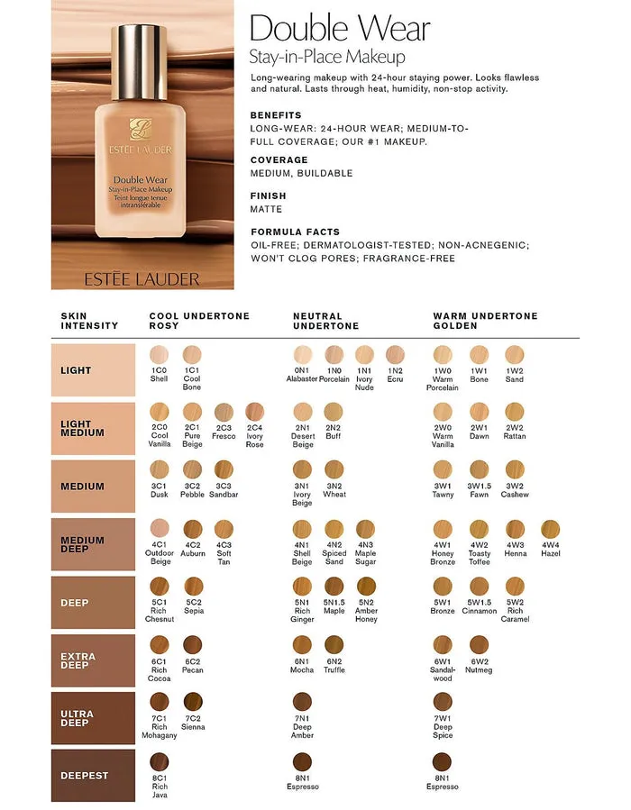 Estée Lauder Double Wear Stay-in-Place Foundation (2N1)