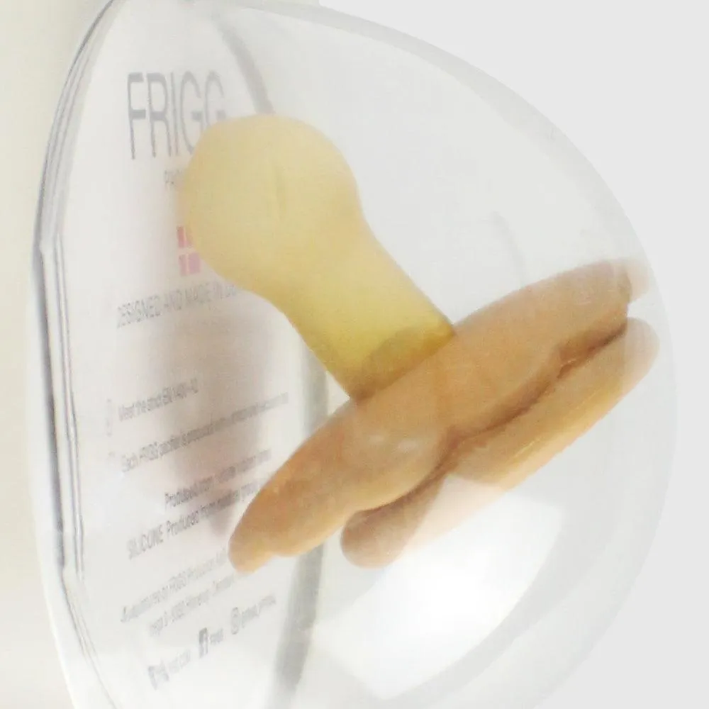 Frigg Natural Latex Pacifier 0-6 Months (Cappuccino Pack)