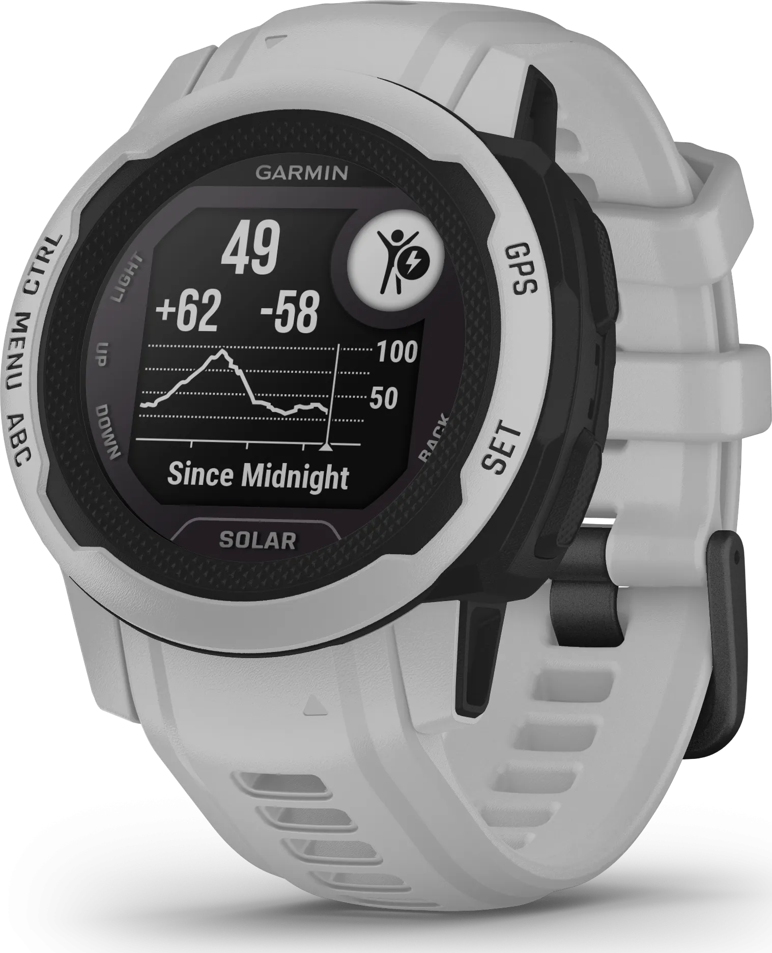 Garmin Instinct 2S Solar Mist Gray/Graphite | Buy Garmin Instinct 2S Solar Mist Gray/Graphite here | Outnorth