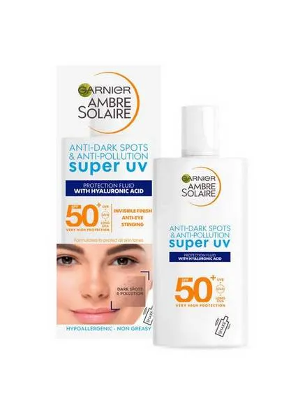 Garnier Ambre Solaire Anti-Dark Spots & Anti-Pollution Super UV Protection Fluid 40ml