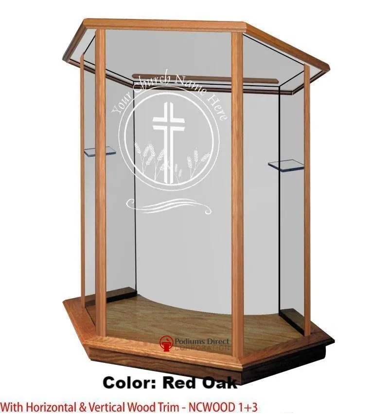 Glass Pulpit NC10/NC10G Prestige FOUNDATION -  FREE SHIPPING!