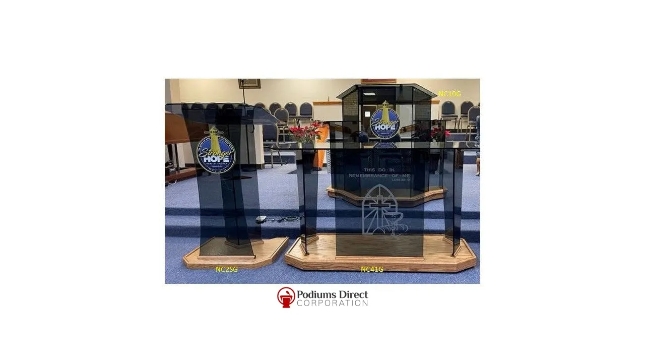 Glass Pulpit NC10/NC10G Prestige FOUNDATION -  FREE SHIPPING!