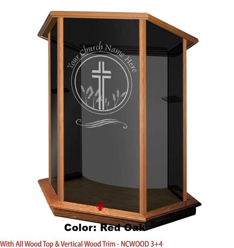 Glass Pulpit NC10/NC10G Prestige FOUNDATION -  FREE SHIPPING!