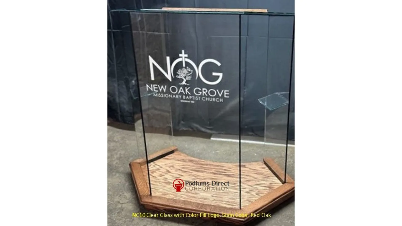 Glass Pulpit NC10/NC10G Prestige FOUNDATION -  FREE SHIPPING!
