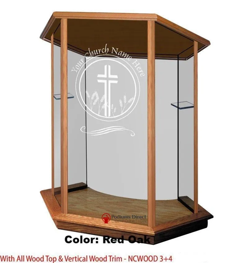 Glass Pulpit NC10/NC10G Prestige FOUNDATION -  FREE SHIPPING!