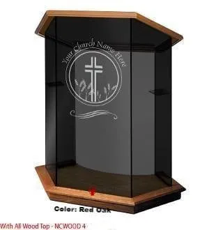 Glass Pulpit NC10/NC10G Prestige FOUNDATION -  FREE SHIPPING!