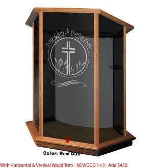 Glass Pulpit NC10/NC10G Prestige FOUNDATION -  FREE SHIPPING!
