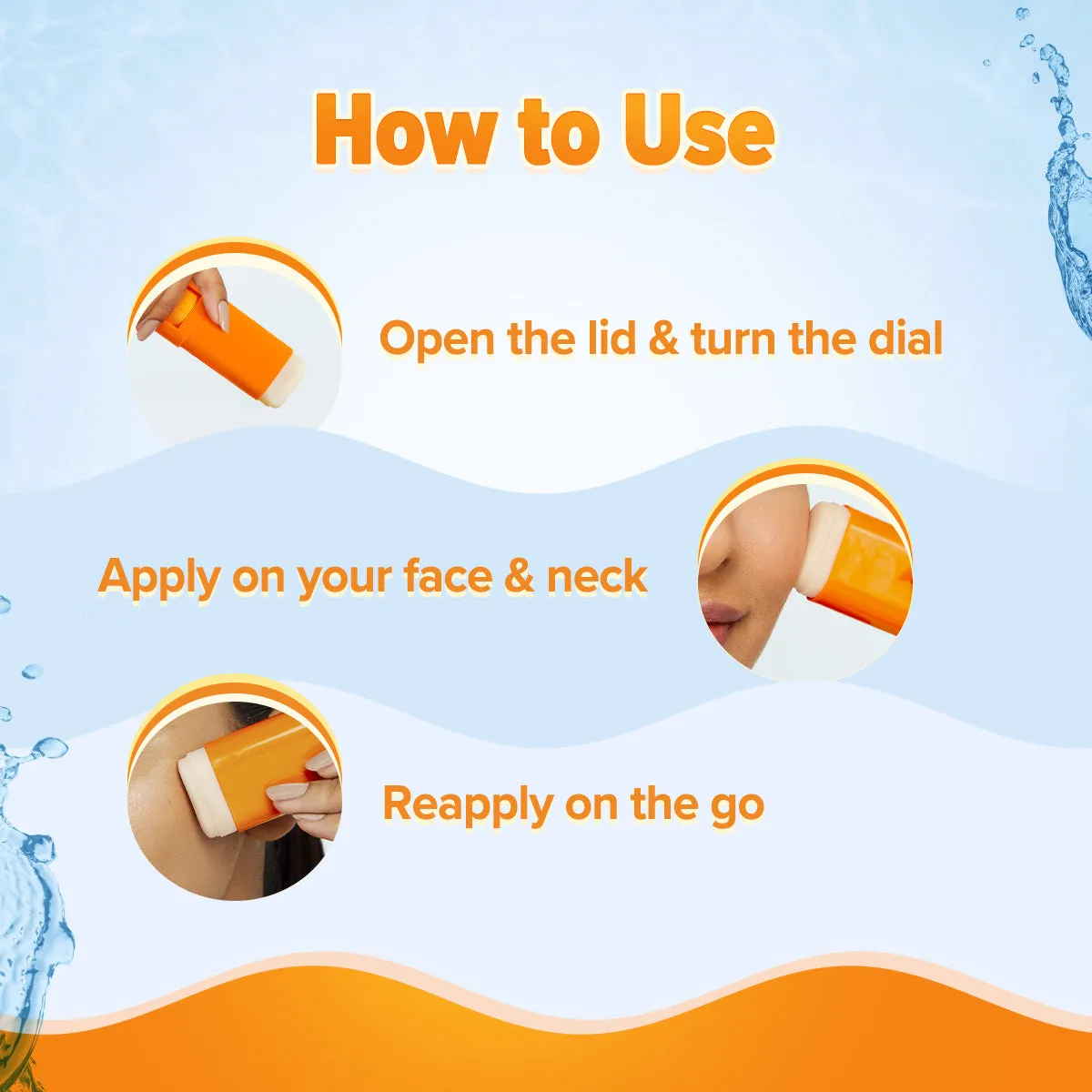 Glow  Dewy Sunstick with SPF 50  & PA     for Easy Reapplication & No White Cast - 20g
