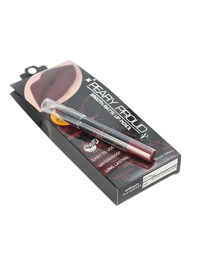 Hemani Peary Proud Smooth Matte Lip Pencil - Magenta Red
