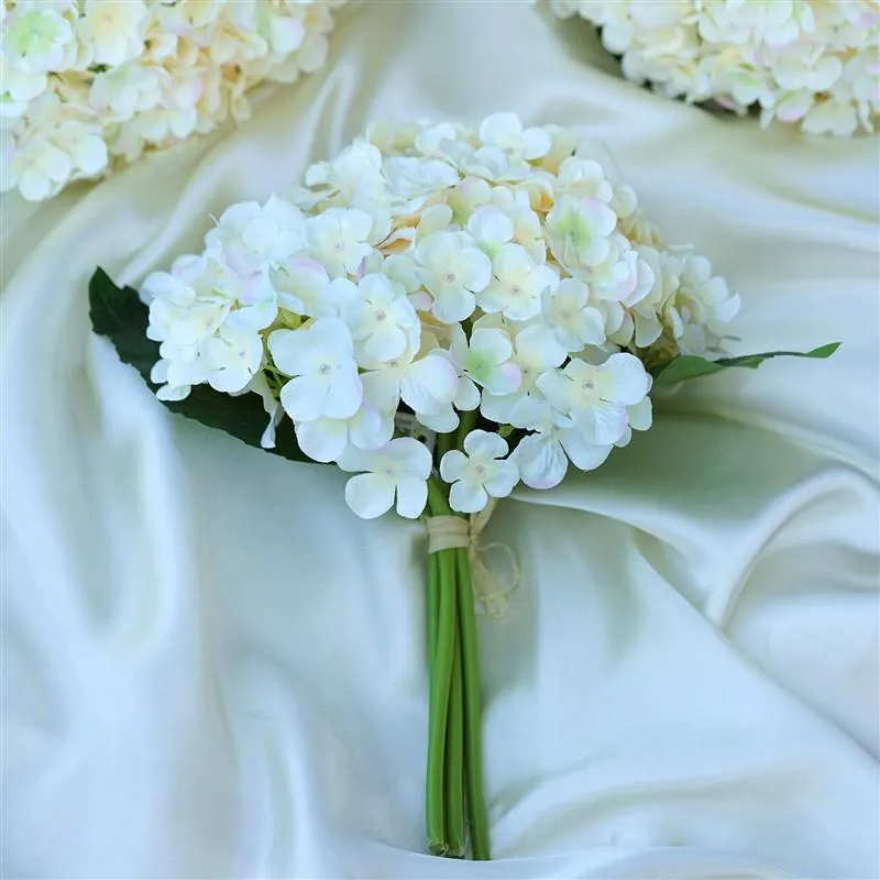 Hydrangea Bouquet Artificial Silk Flowers - Blush