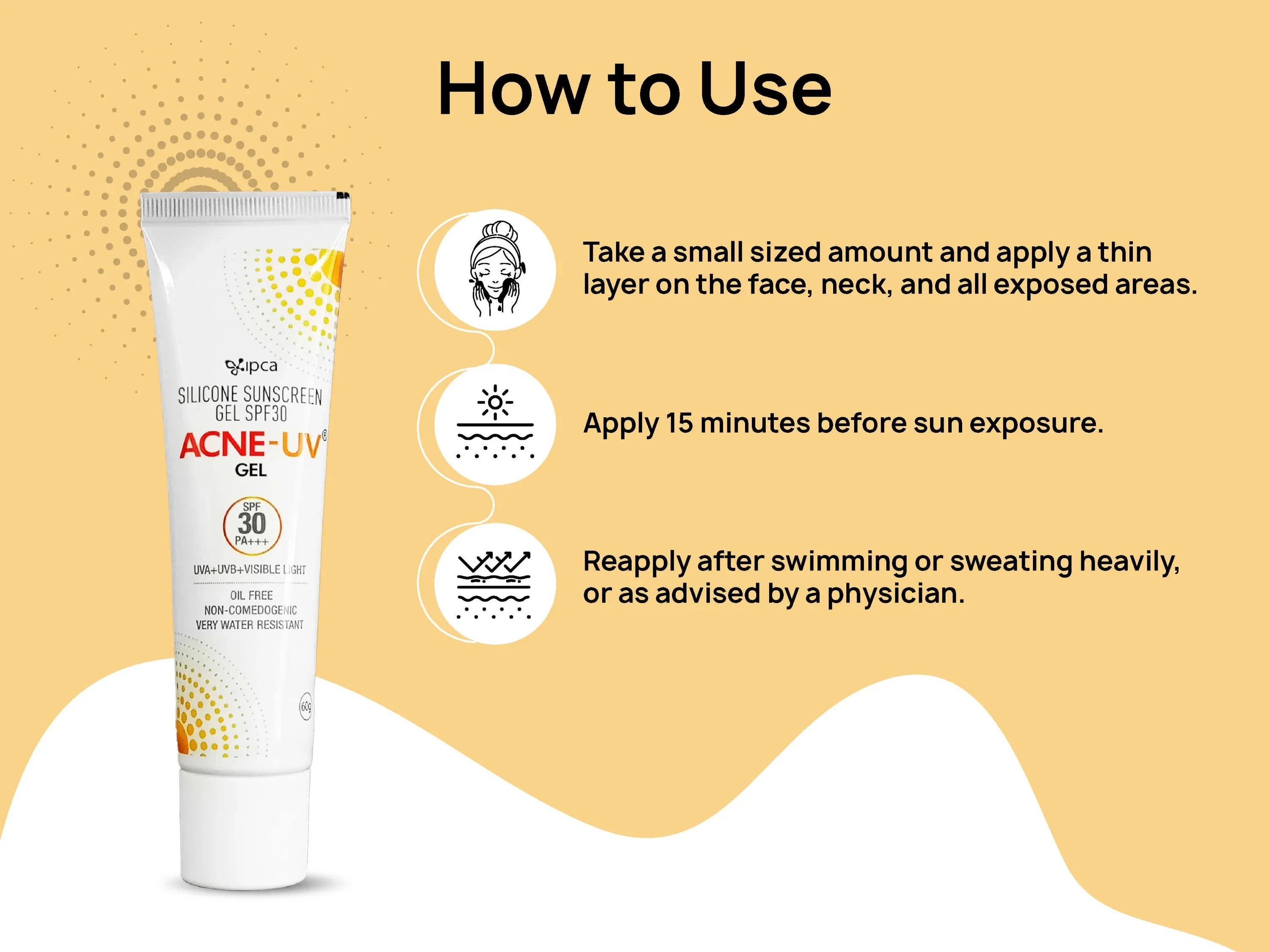 IPCA Acne-UV Gel Sunscreen SPF 30/PA   