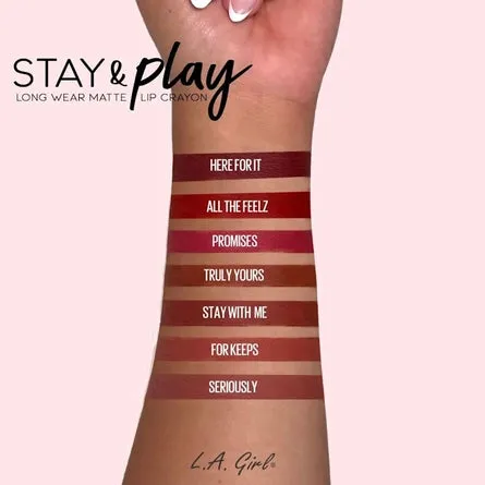 LA GIRL Stay and Play Lip Crayon - Here For It