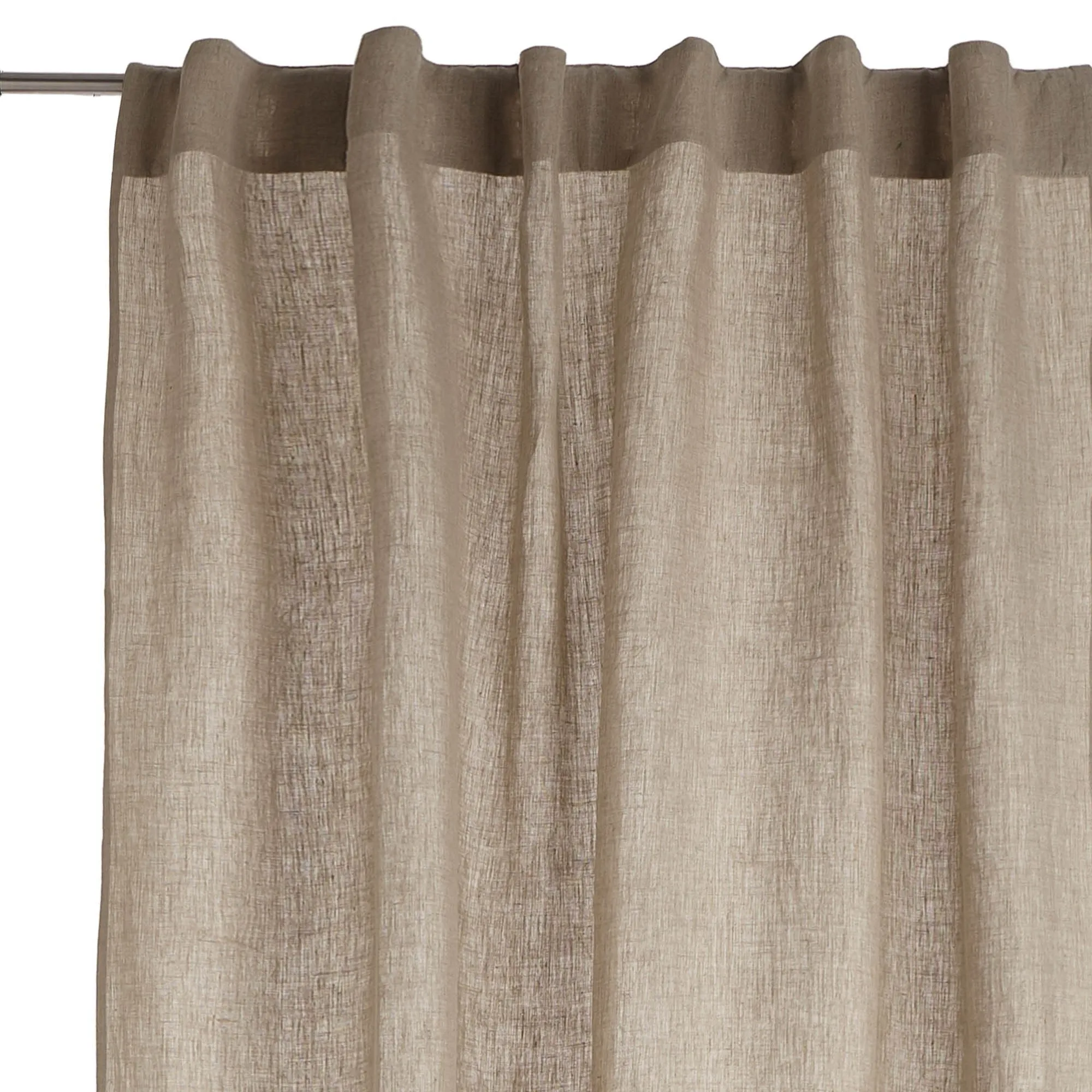 Saveli Curtain Set [Natural/Blush pink]