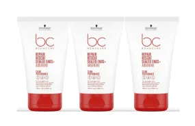 Schwarzkopf Professional Bc Bonacure Clean Performance Repair Rescue Sealed Ends 100ml Trio
