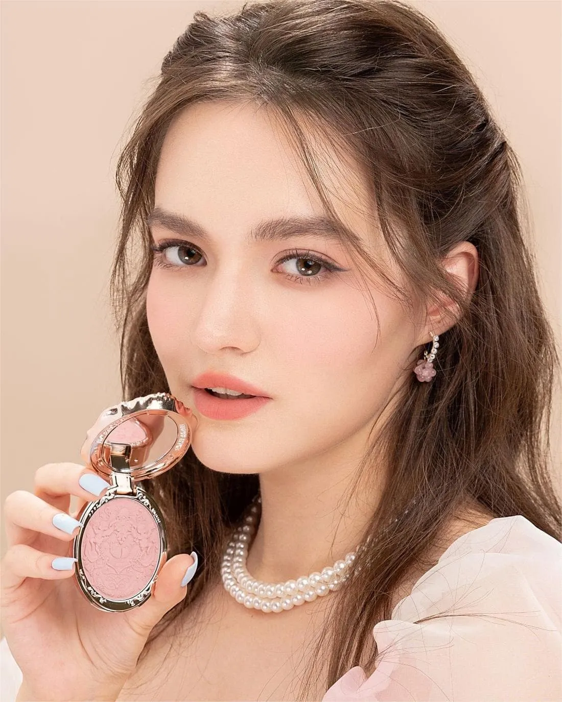 Strawberry Rococo Embossed Blush