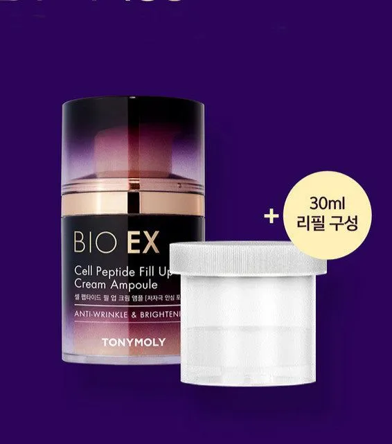 TONYMOLY Bio EX Cell Peptide Fill-up Cream Ampoule 50ml with Refill 30ml