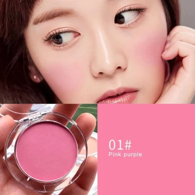 VenusFox 1 Pc 6 Colors Optional Milk Tea Blush Peach Palette Face Mineral Pigment Cheek Blusher Powder Eyeshadow Makeup